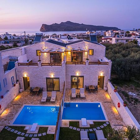 Sun Flower Villas With Sea View Агия-Марина Экстерьер фото