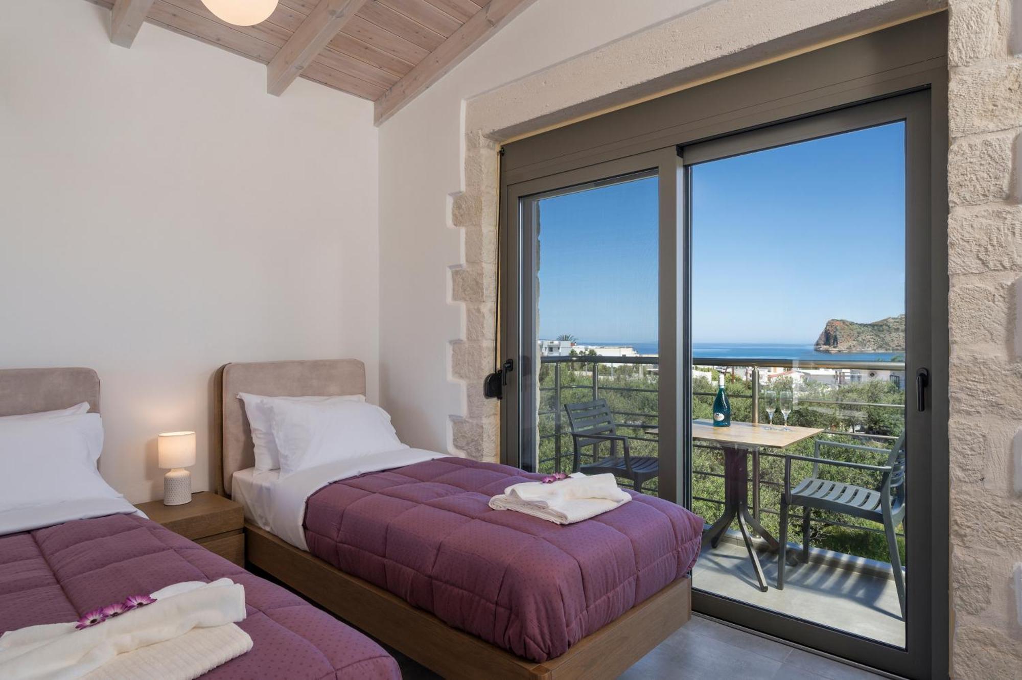 Sun Flower Villas With Sea View Агия-Марина Экстерьер фото