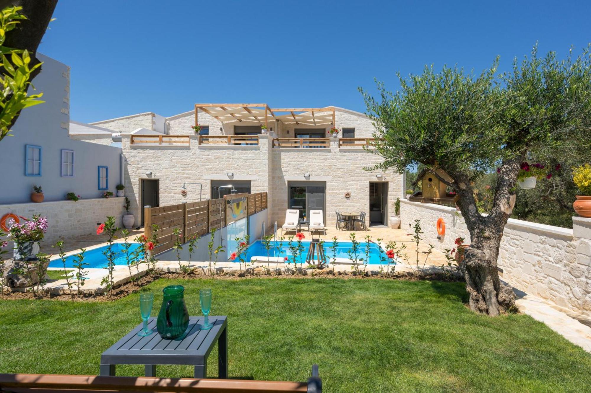 Sun Flower Villas With Sea View Агия-Марина Экстерьер фото