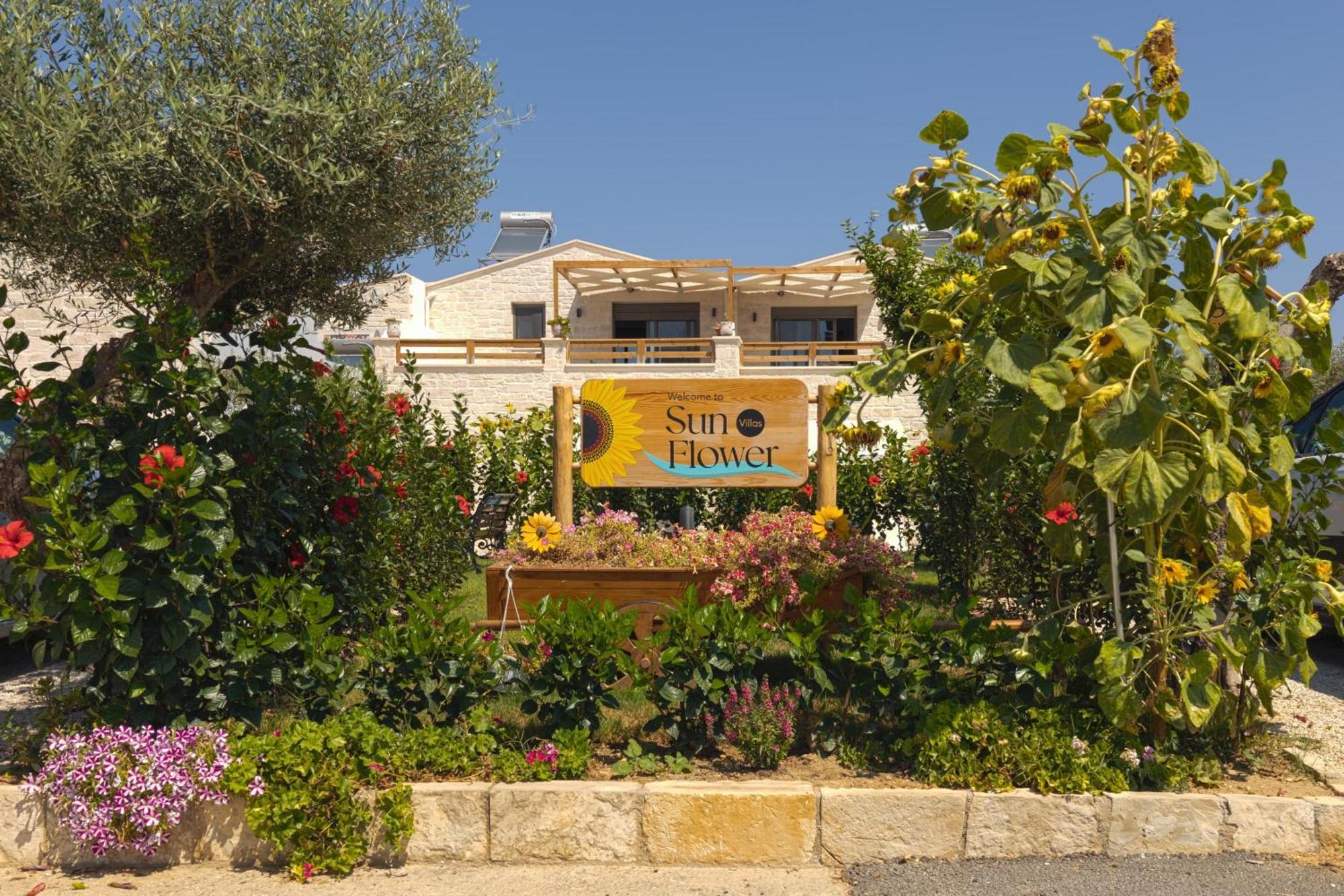 Sun Flower Villas With Sea View Агия-Марина Экстерьер фото