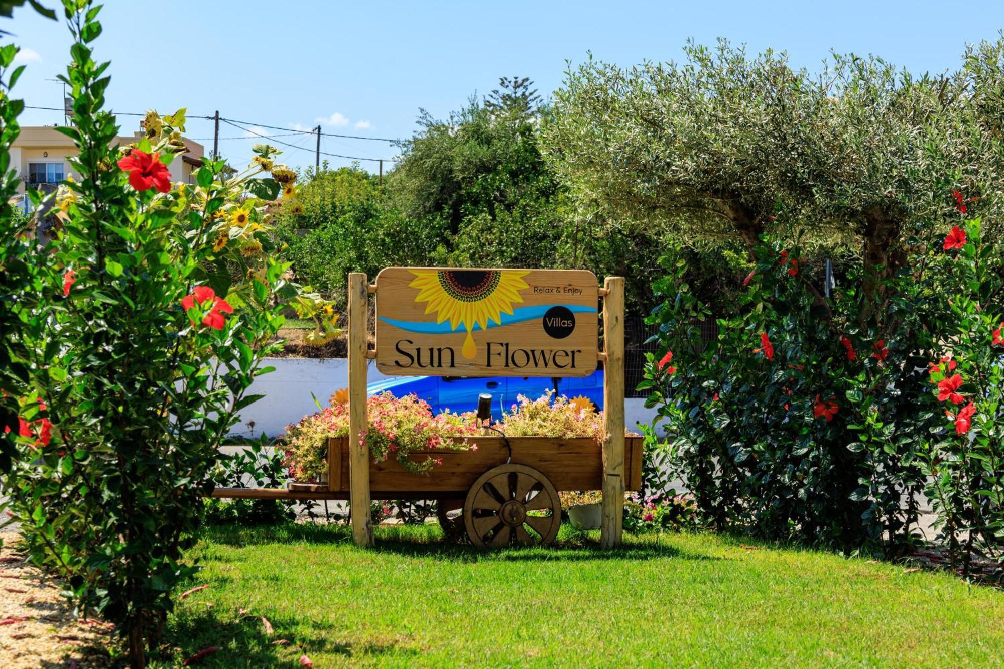 Sun Flower Villas With Sea View Агия-Марина Экстерьер фото